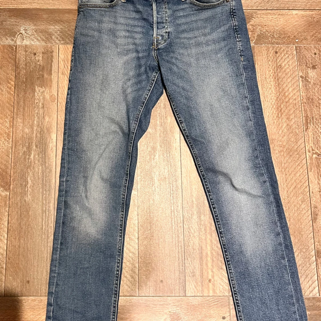 Blå slim jeans från Jack & Jones