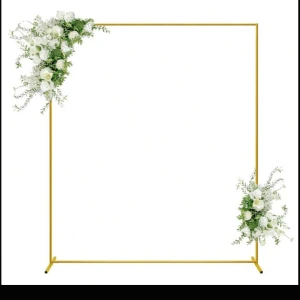 Guldram - Jag säljer den fyrkantig guld ram med storlekarna 2x2 meter. Den är helt ny och ligger fortfarande i kartongen. Till den så finns det även ett vitt draperi.💕