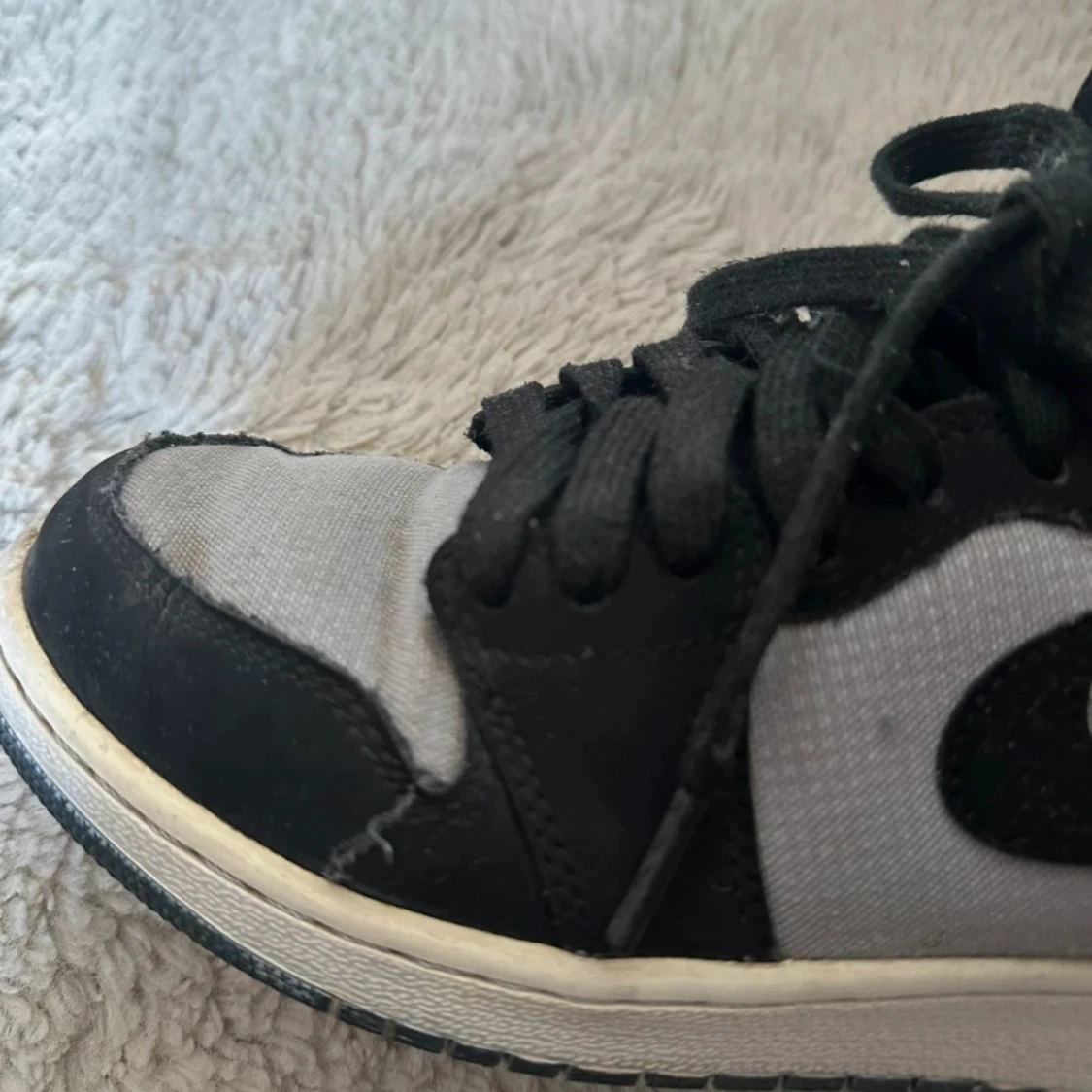 Nike Air Jordan 1 svart/grå sneakers - 3