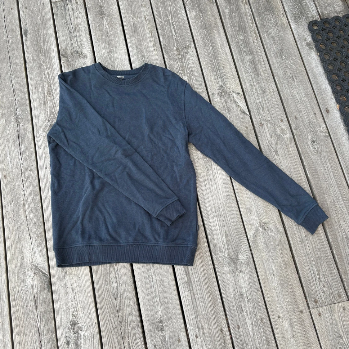 Mörkblå basic sweatshirt  - 2