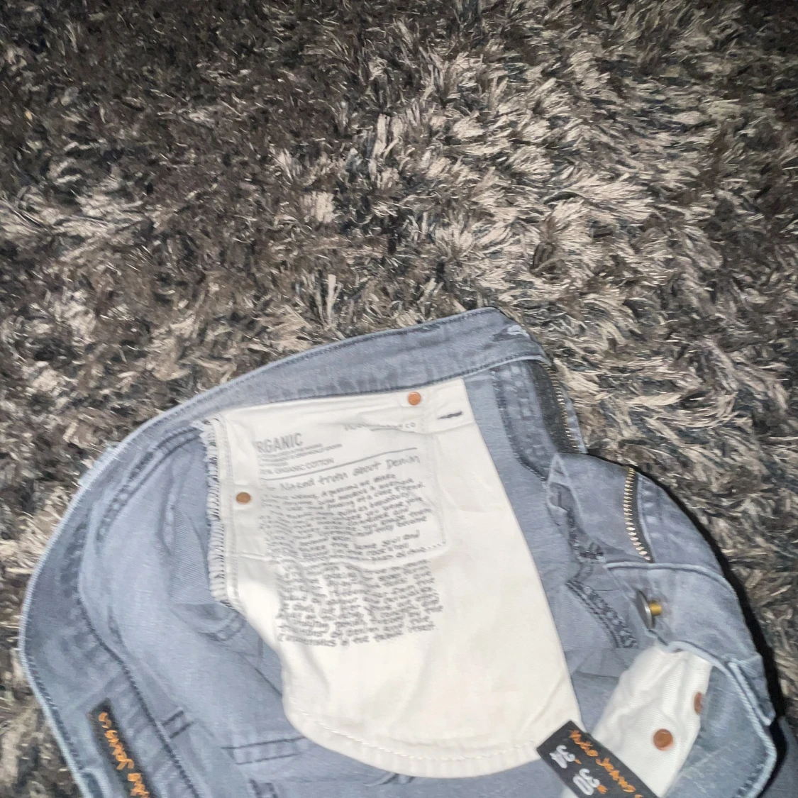 Ljusgrå jeansbyxor från Nudie Jeans - 2