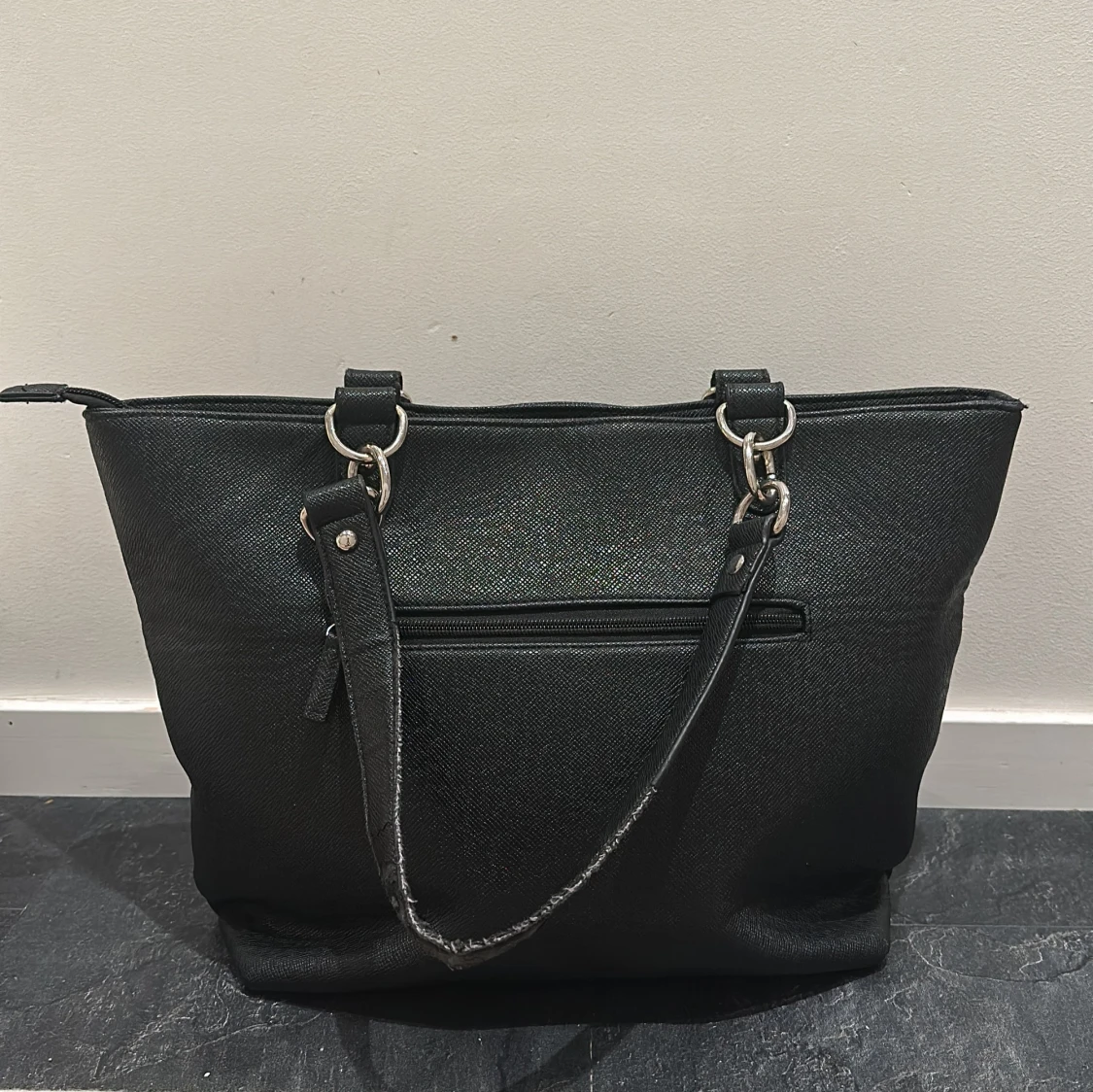 Svart Don Donna  axelväska med dragkedja - 1