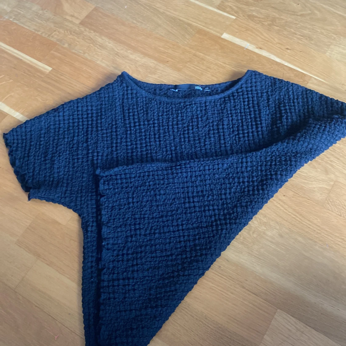 Mörkblå strukturerad topp från 157 - 3