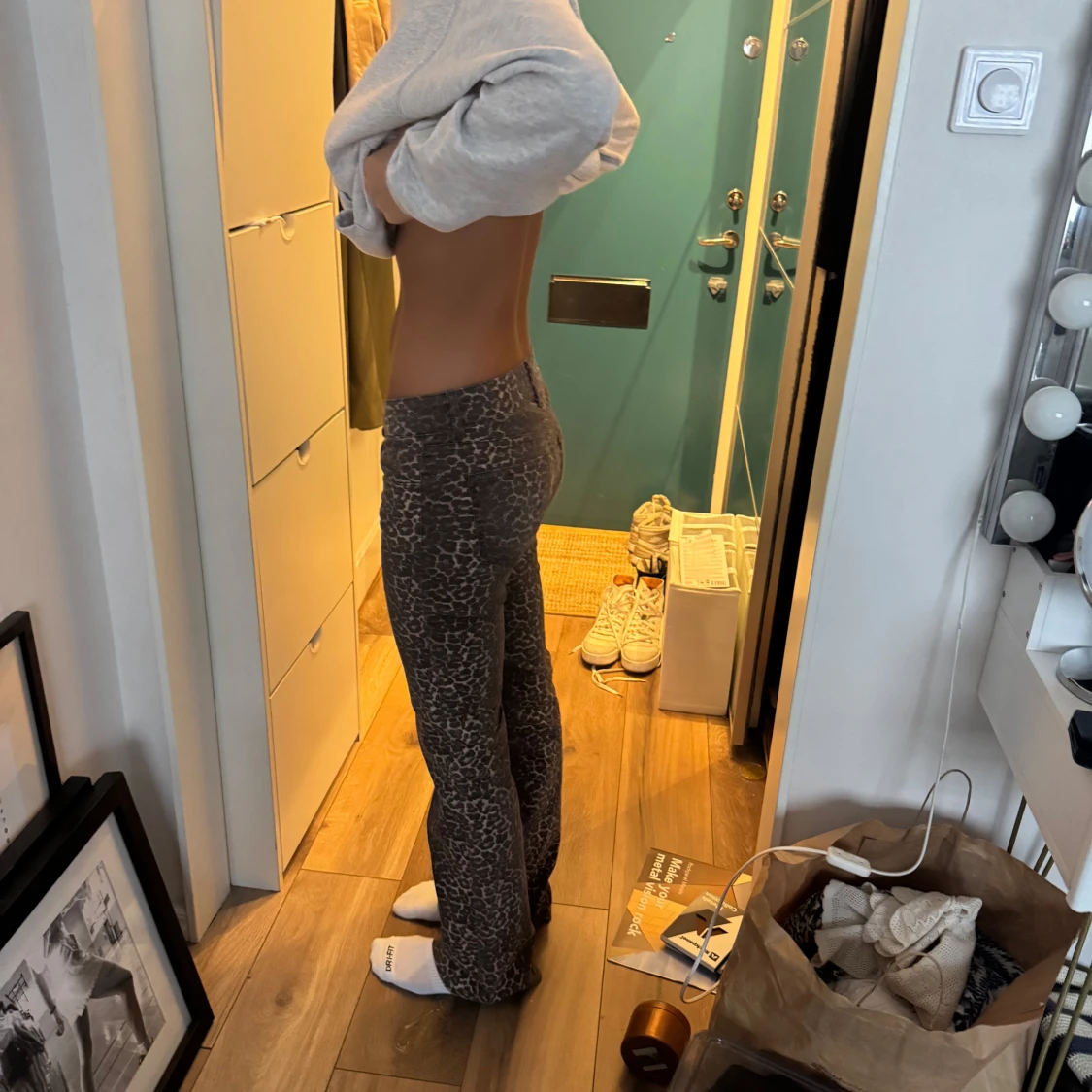  leopardmönstrade byxor - 1