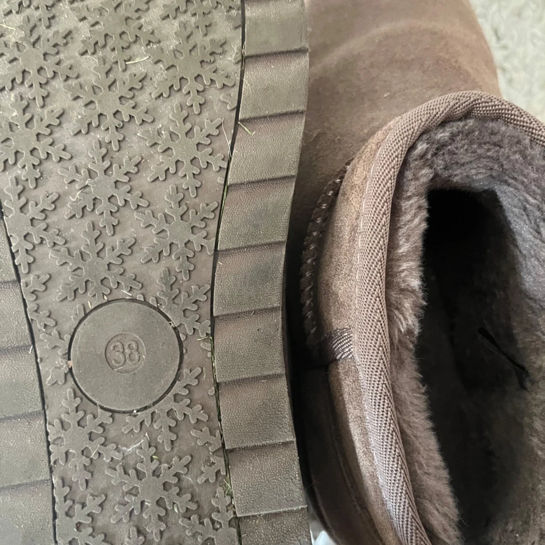 Bruna mockaboots från Pace, storlek 38 - 2