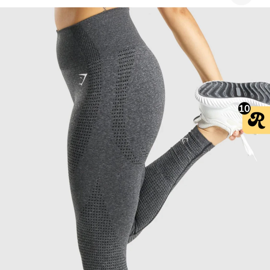 Mörkgrå seamless leggings Gymshark - 1