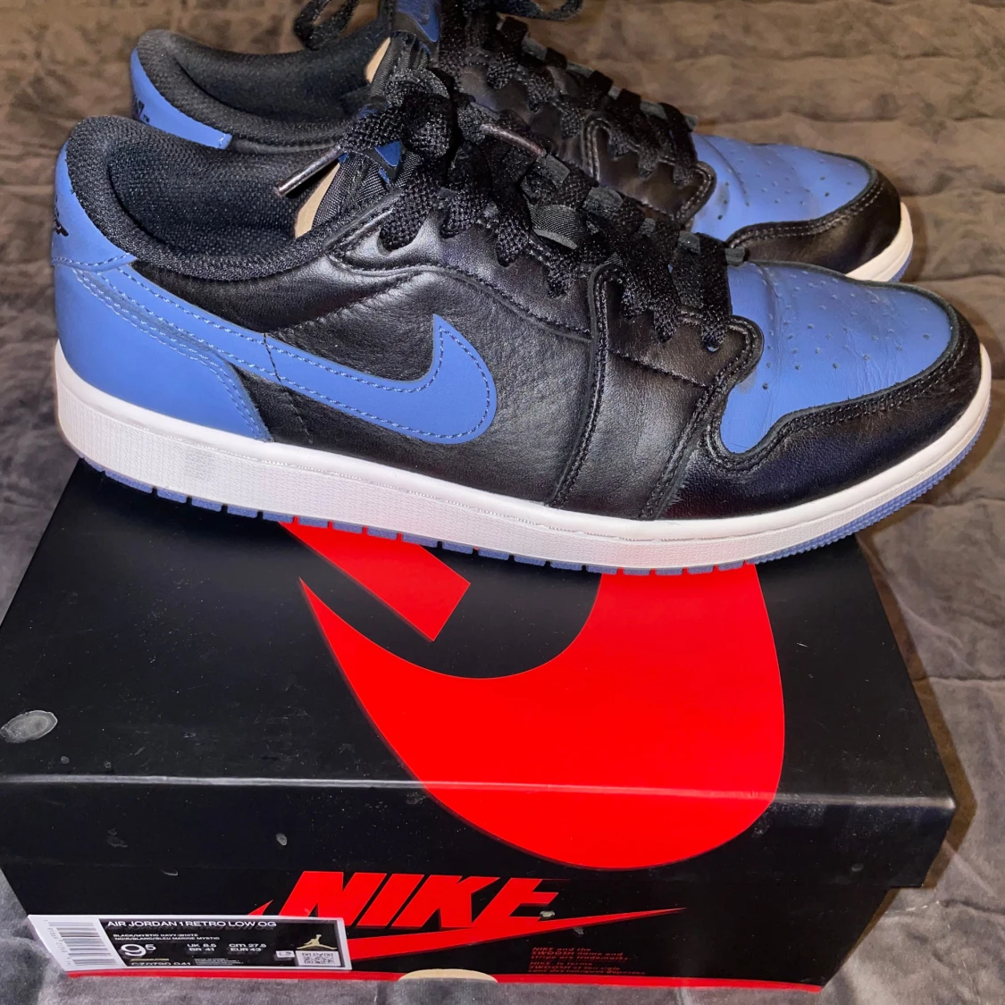 Nike Air Jordan 1 Low OG svart/blå - 2