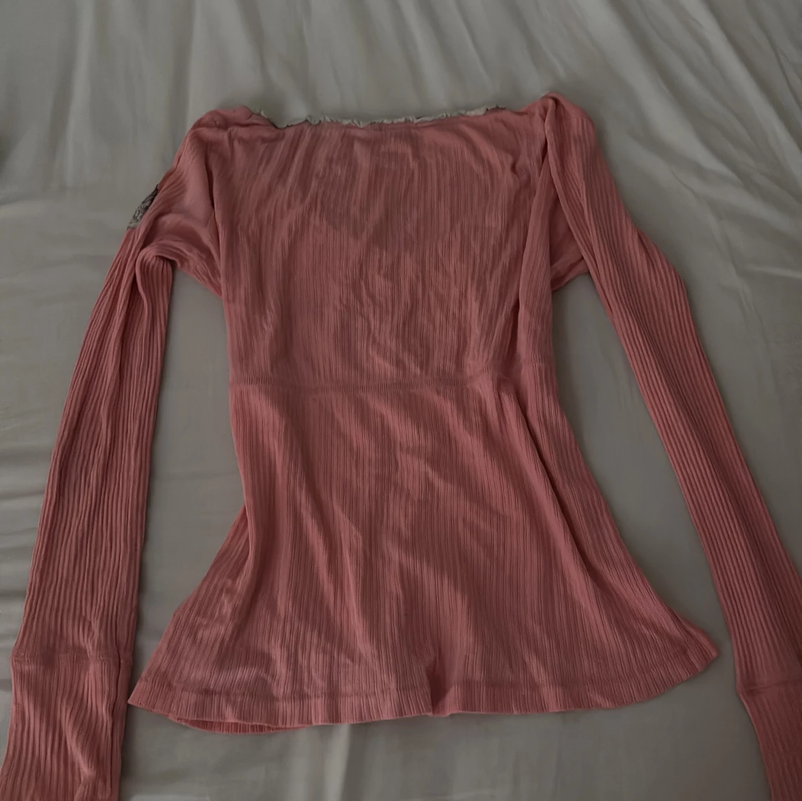 Rosa ribbad långärmad topp Odd Molly - 4