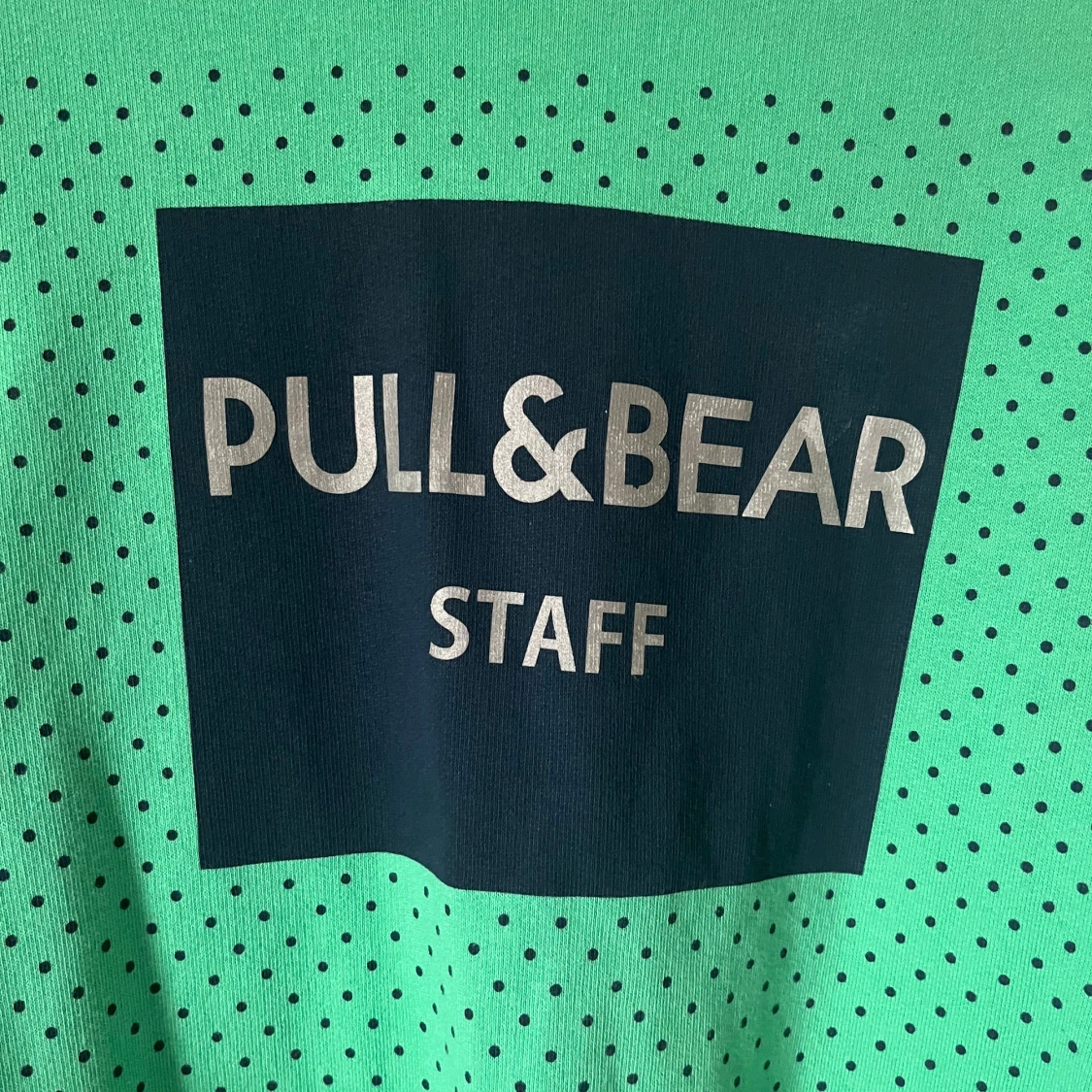 Grön Pull&Bear sweatshirt med print - 2