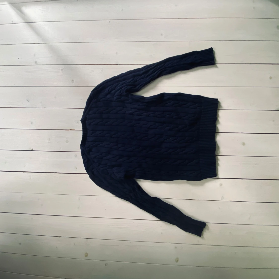 Marinblå kabelstickad tröja Polo Ralph Lauren - 2