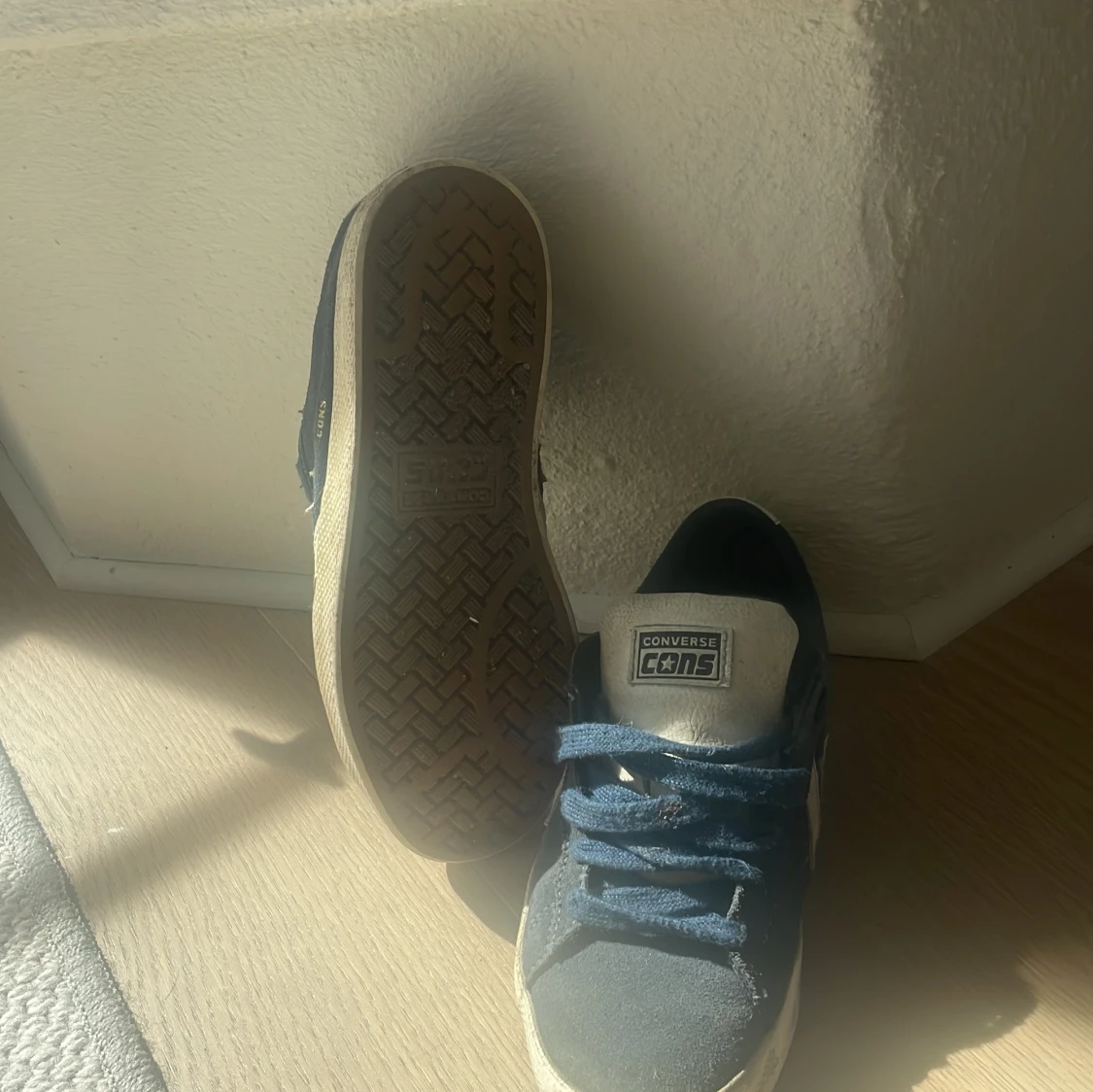 Blå Converse CONS sneakers i mocka. St 38 - 3