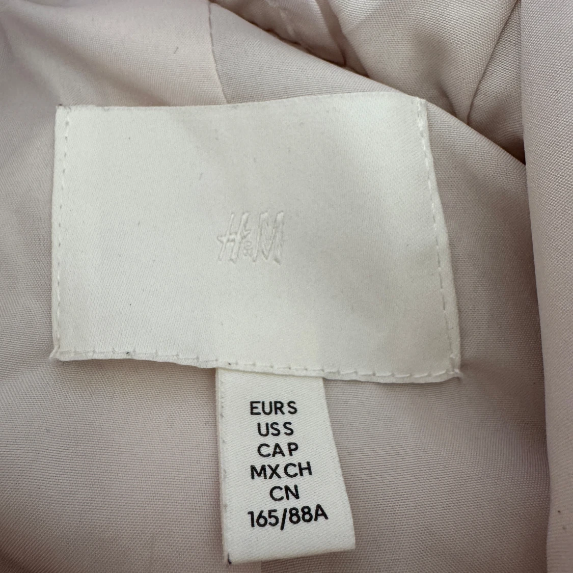 Vit teddyjacka med huva från H&M - 1