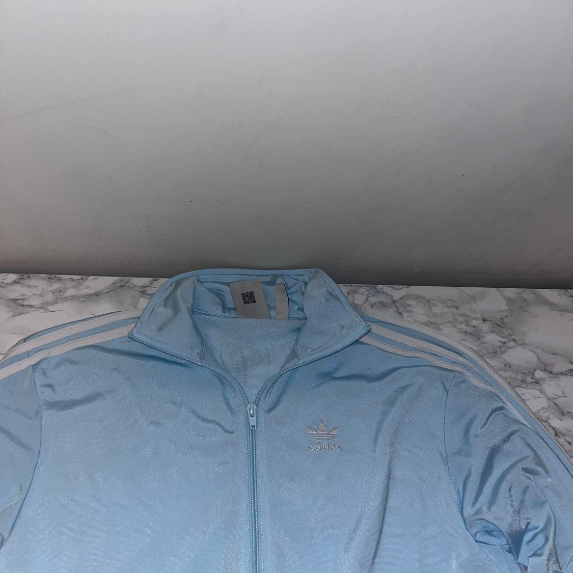 Ljusblå Adidas track jacket - 3