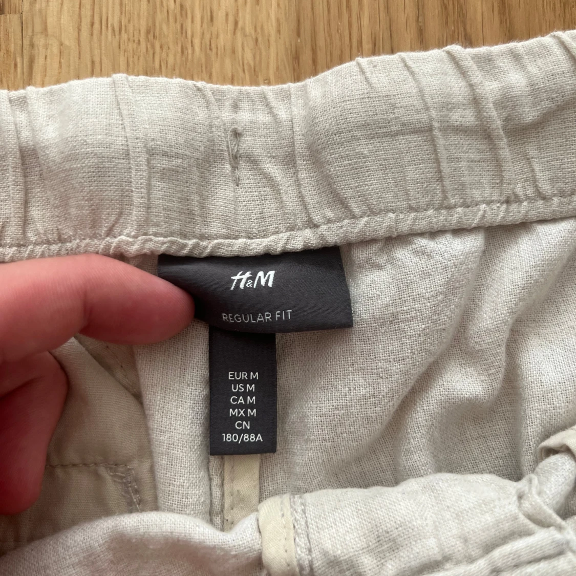 Beige linnebyxa HM - 1