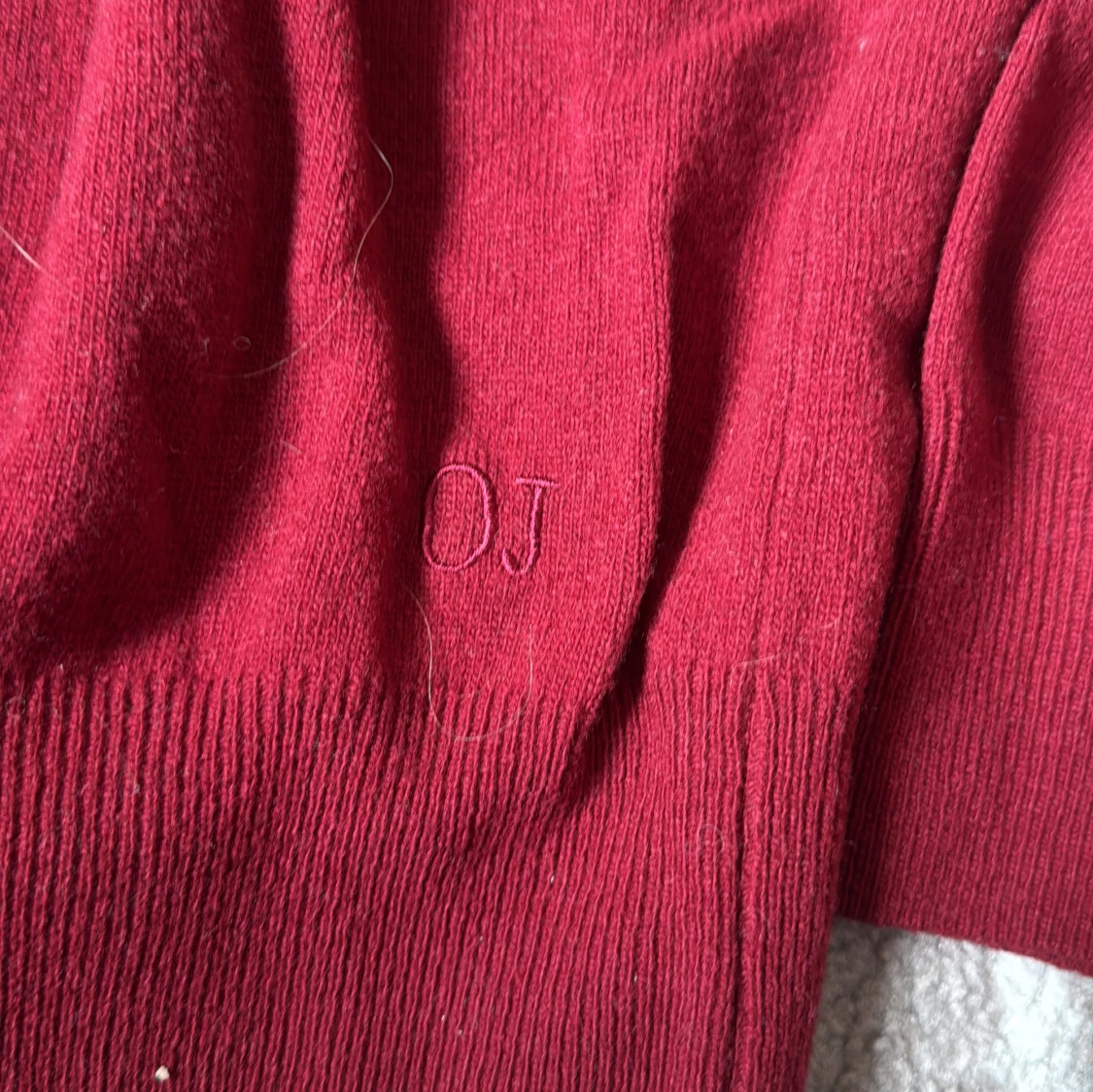 Vinröd ulltröja från Oscar Jacobson - 2