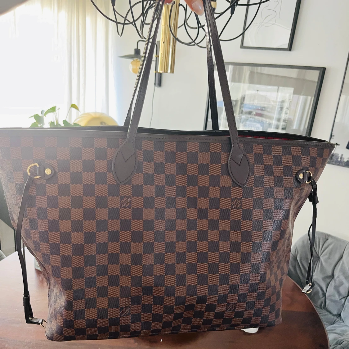 Damier Neverfullinspirerad väska - 2