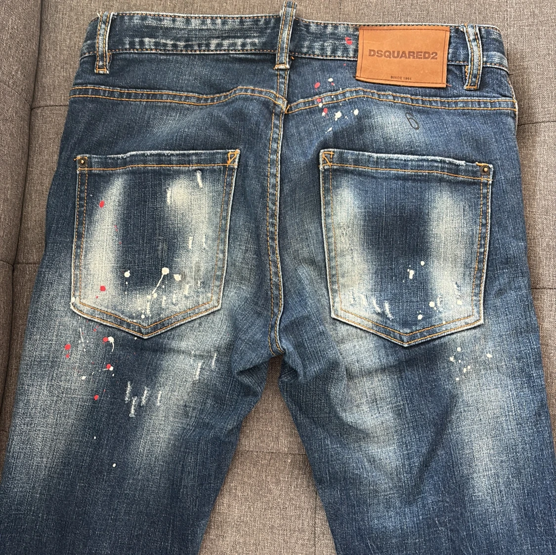 Dsquared2 blå distressed jeans stl 46 - 2