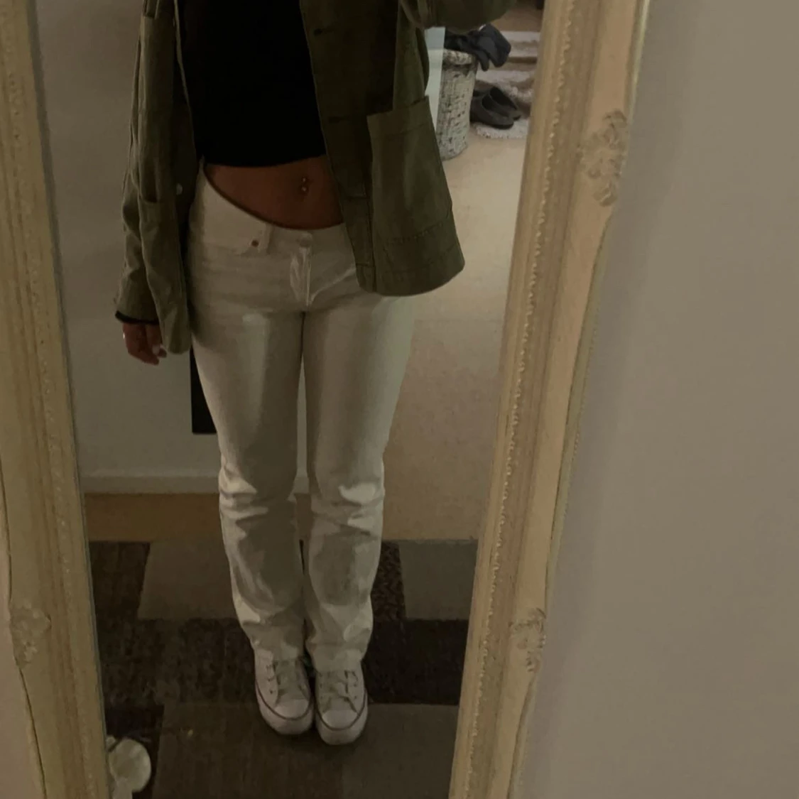 Vita raka jeans från Weekday - 4