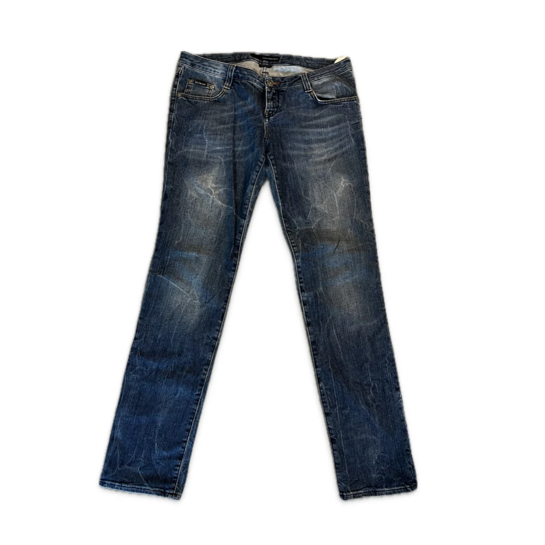 Calvin Klein Low Rise Slim jeans blå