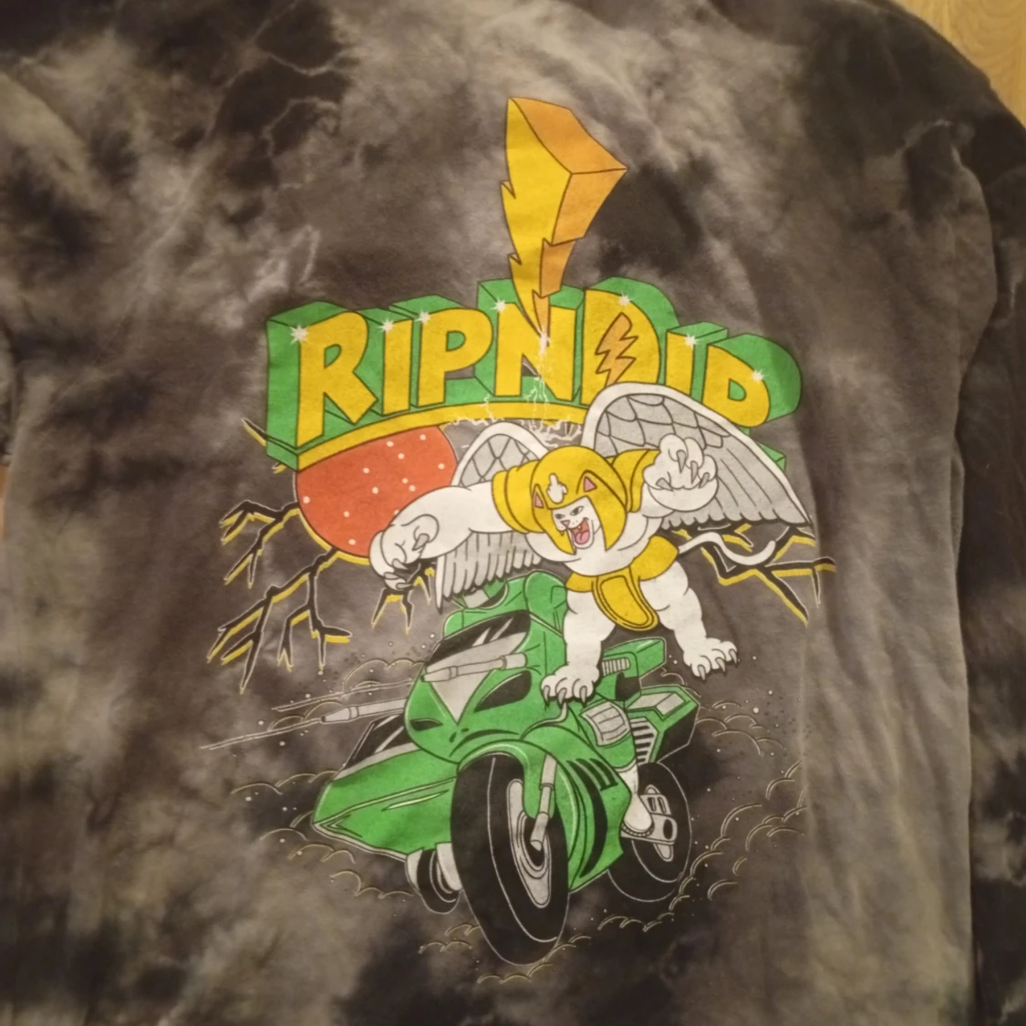 Ripndip tie dye långärmad tröja S - 1