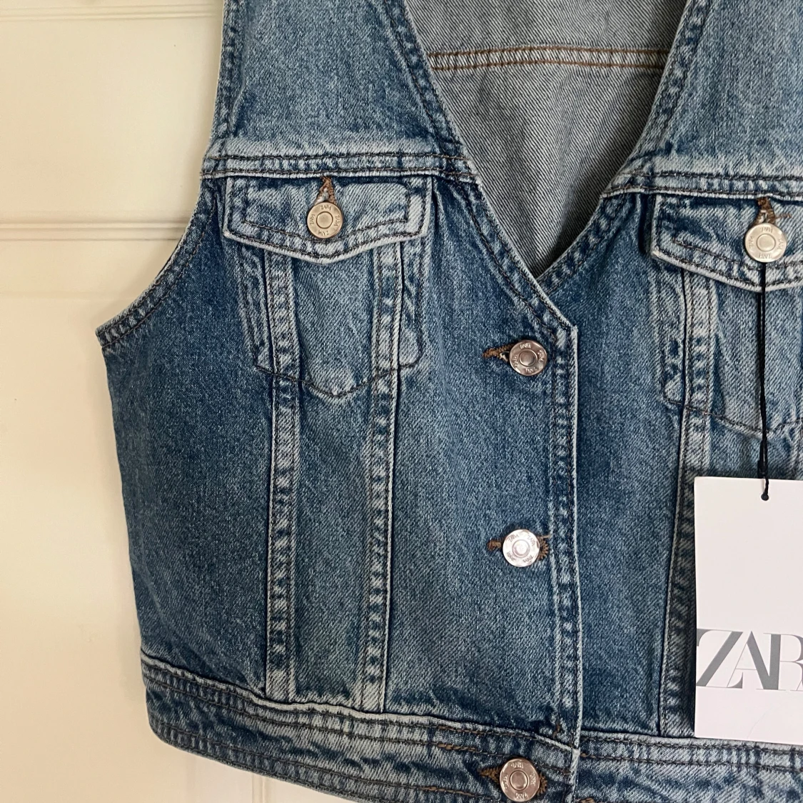 Blå jeansväst från ZARA - 3