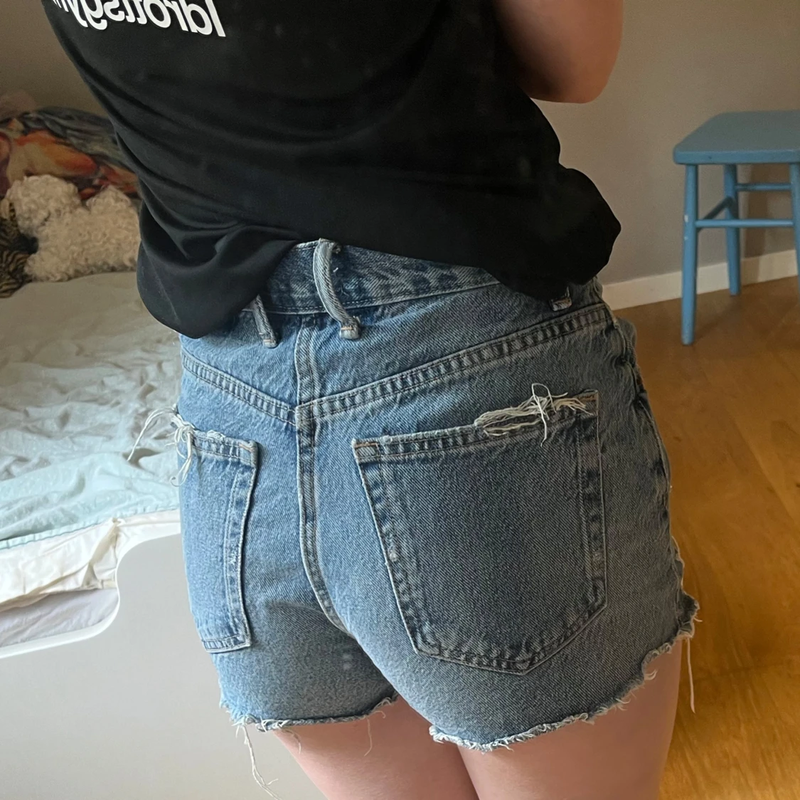 Blå jeansshorts från Zara - 2