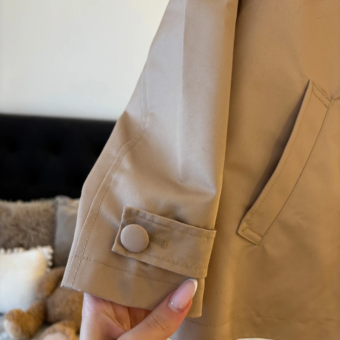 Beige kavajjacka från H&M, strl 128 - 3