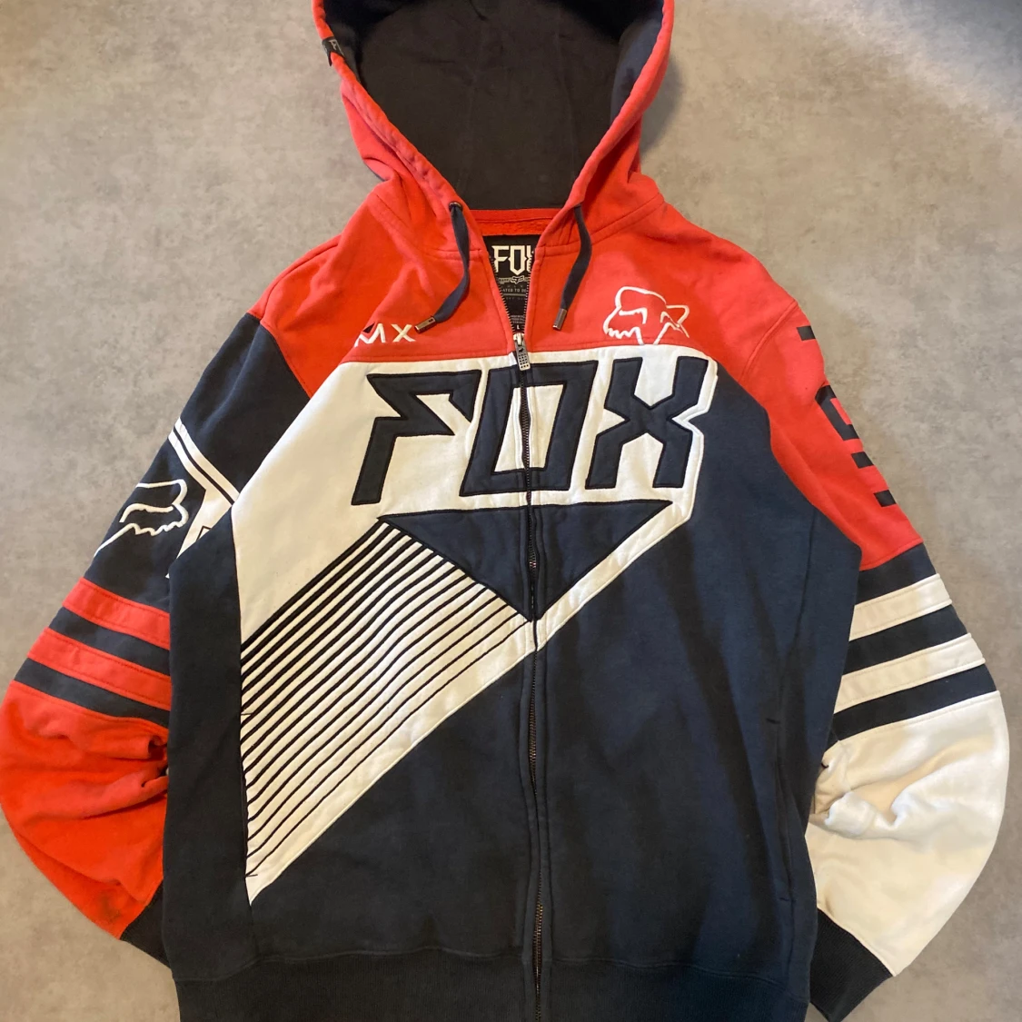 Vintage baggy Fox Racing hoodie 2000-tal - 1