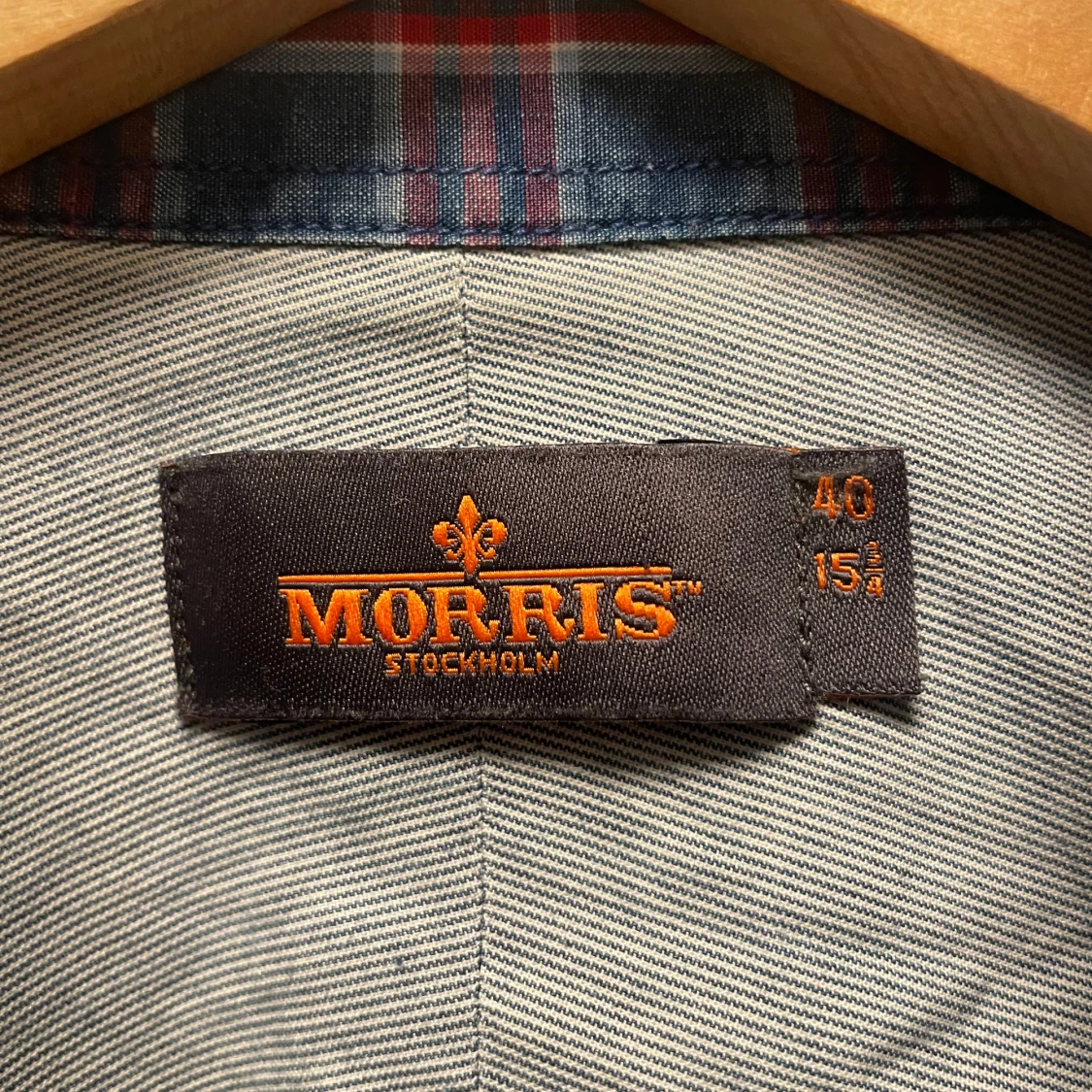 Rutig skjorta från Morris, blå/röd - 3