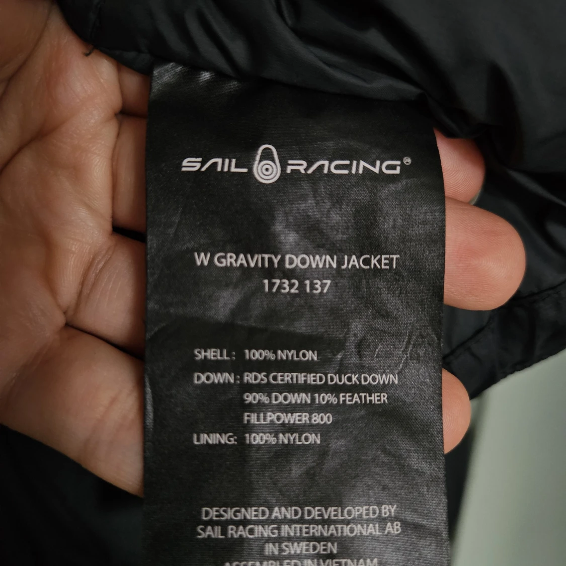 Svart dunjacka Sail Racing M - 3