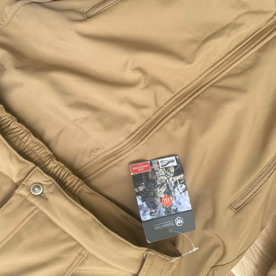 Tactical Gear camel vindjacka 4XL - 3