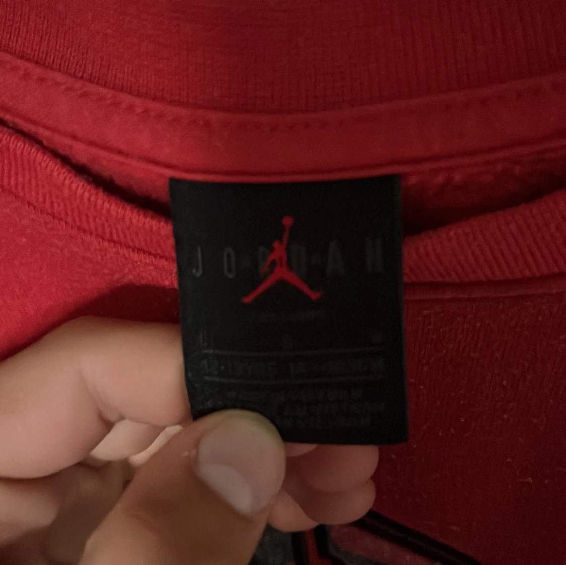 Röd Jordan sweatshirt med tryck - 2