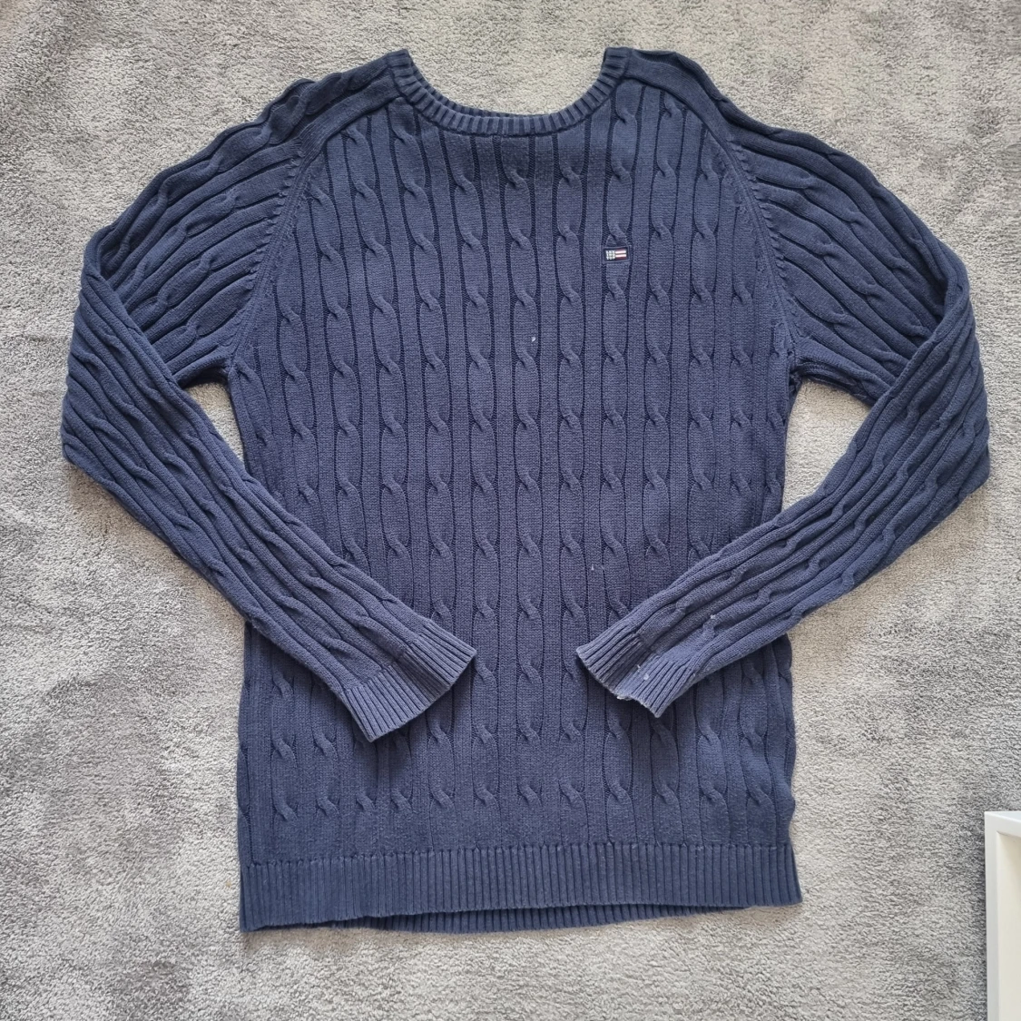 Mörkblå stickad tröja Lexington L - 1