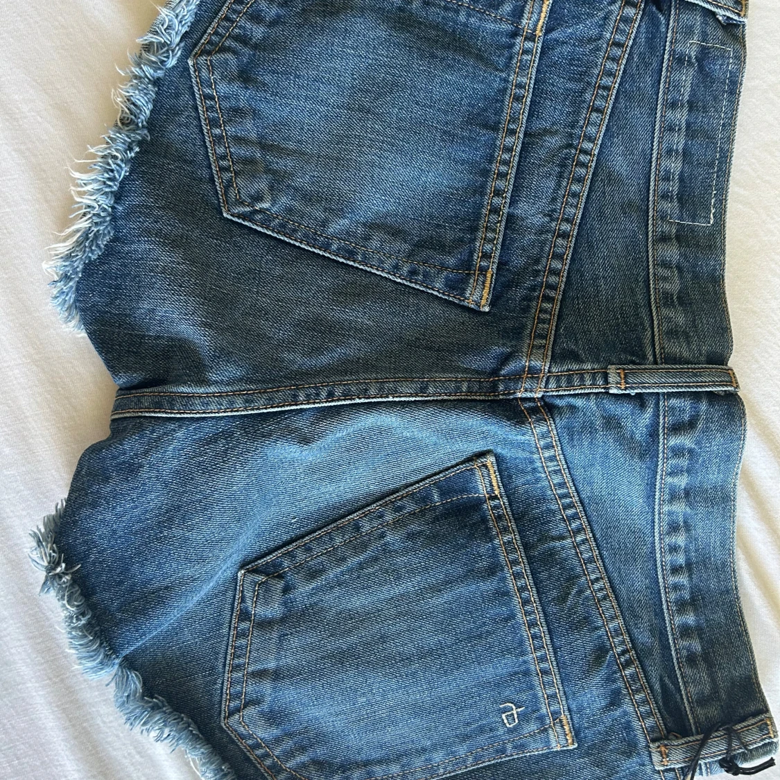 Rag & Bone jeansshorts med fransar - 3