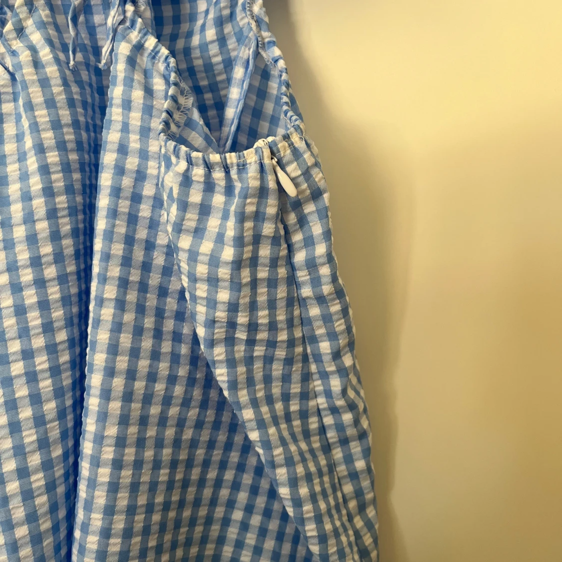 Ny blåvit rutig klänning H&M strl 44 - 3