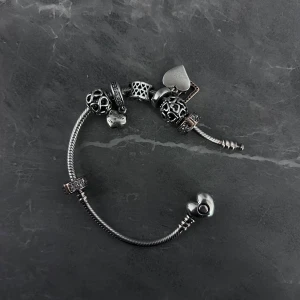 Pandora armband - Armand från Pandora med åtta berlocker värt från 2600 - 6400