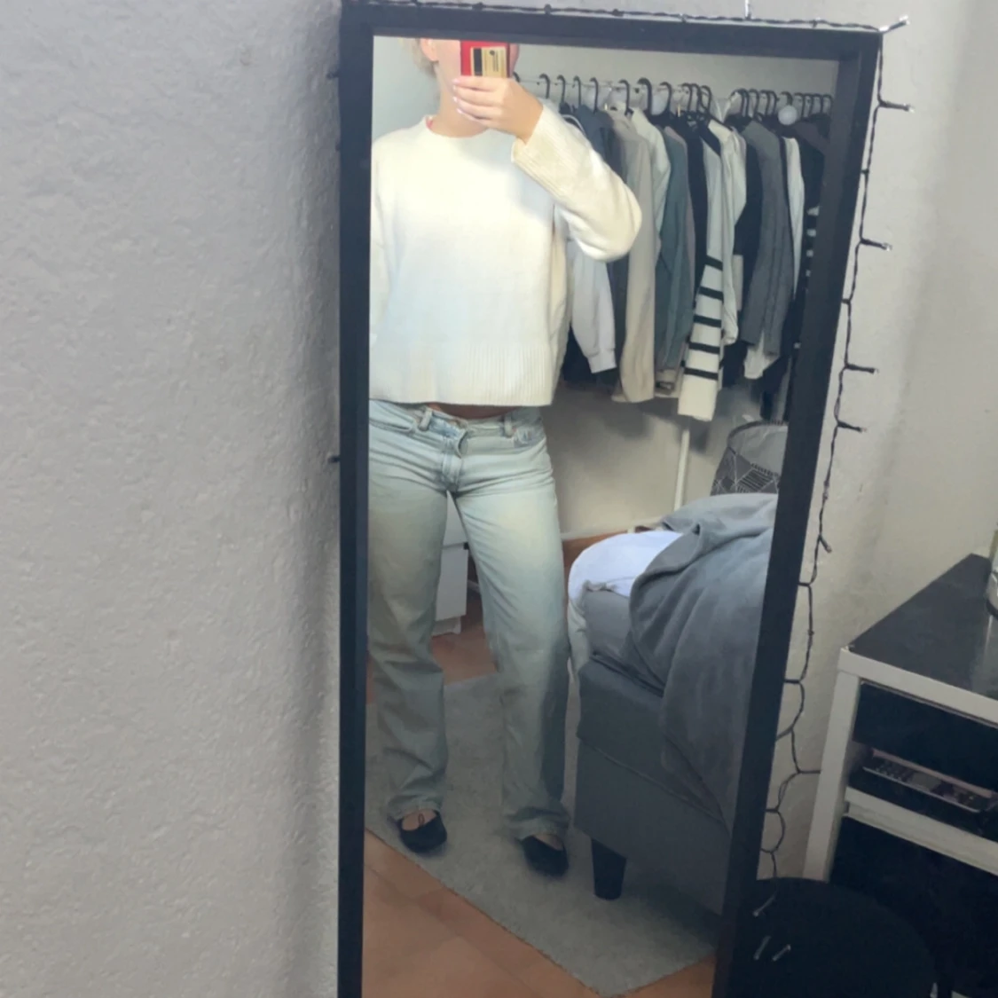 Vit stickad tröja från & Other Stories - 1