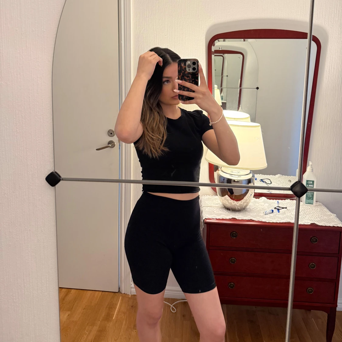 Svarta tränings shorts 