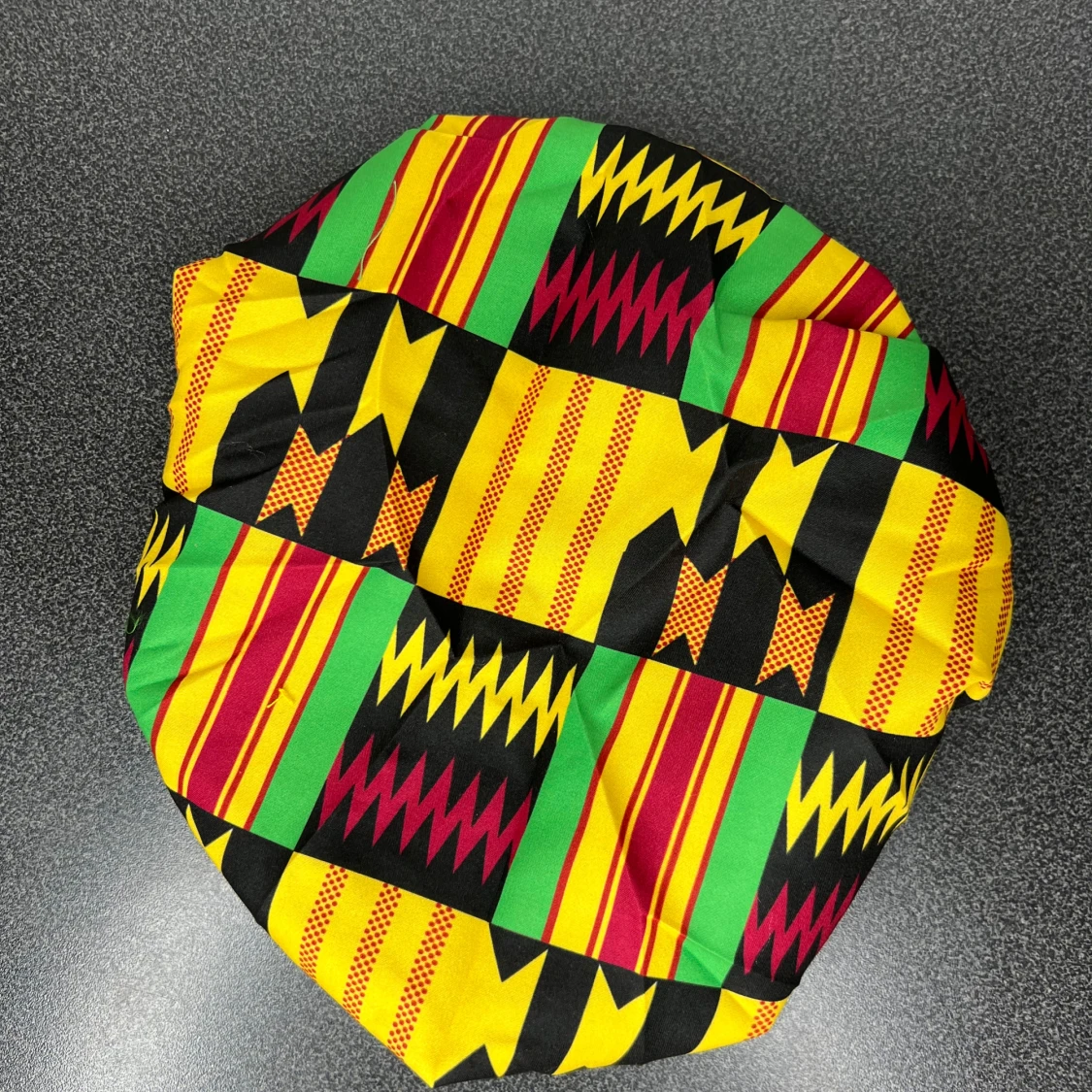Hår bonnet med afrikanskt mönster - 1