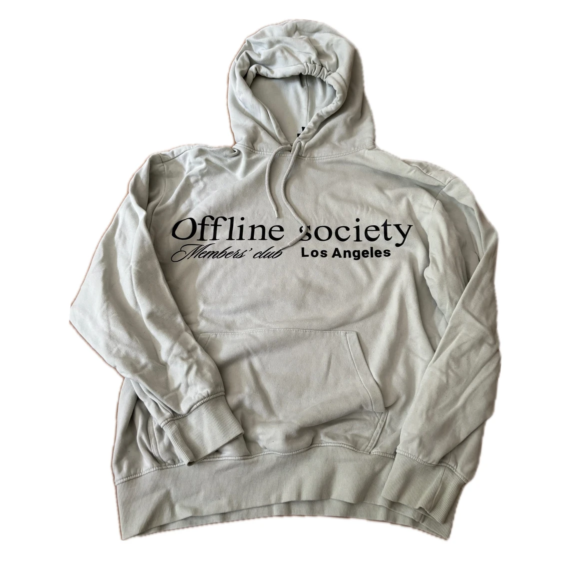 Ljusgrå hoodie Offline Society H&M