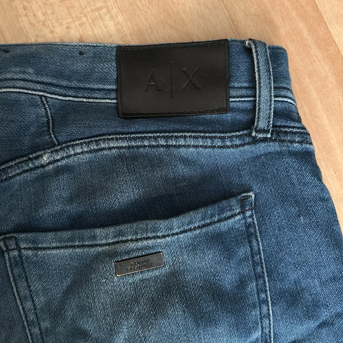 Armani Exchange blå jeans straight fit - 2