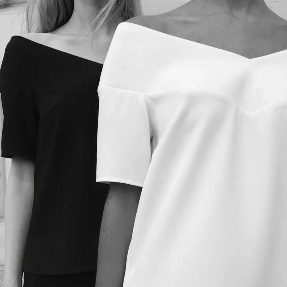 Vit offshoulder topp från stylein