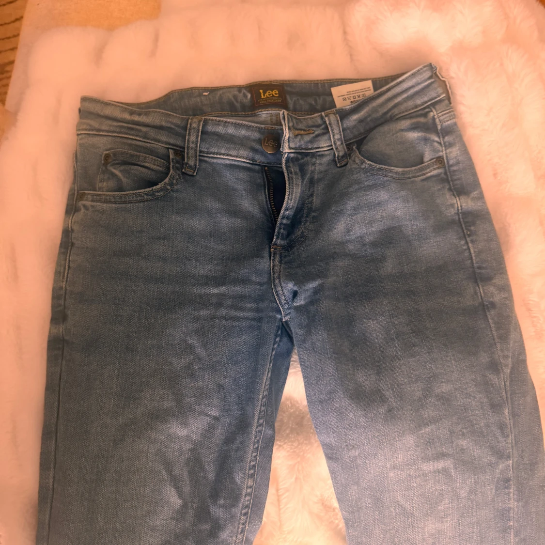 Ljusblå bootcut jeans från Lee - 1