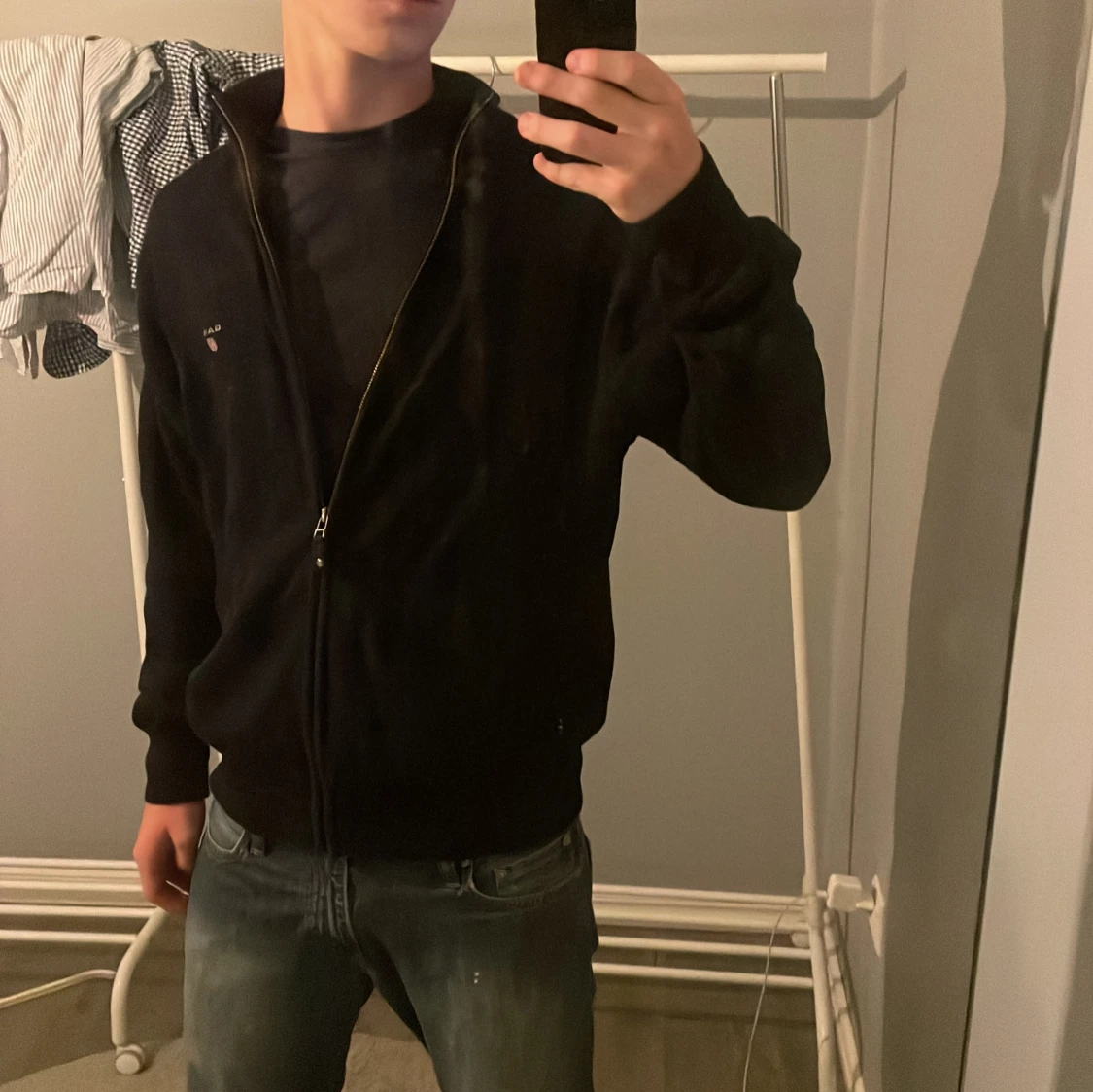 Svart half zip tröja från GANT - 3