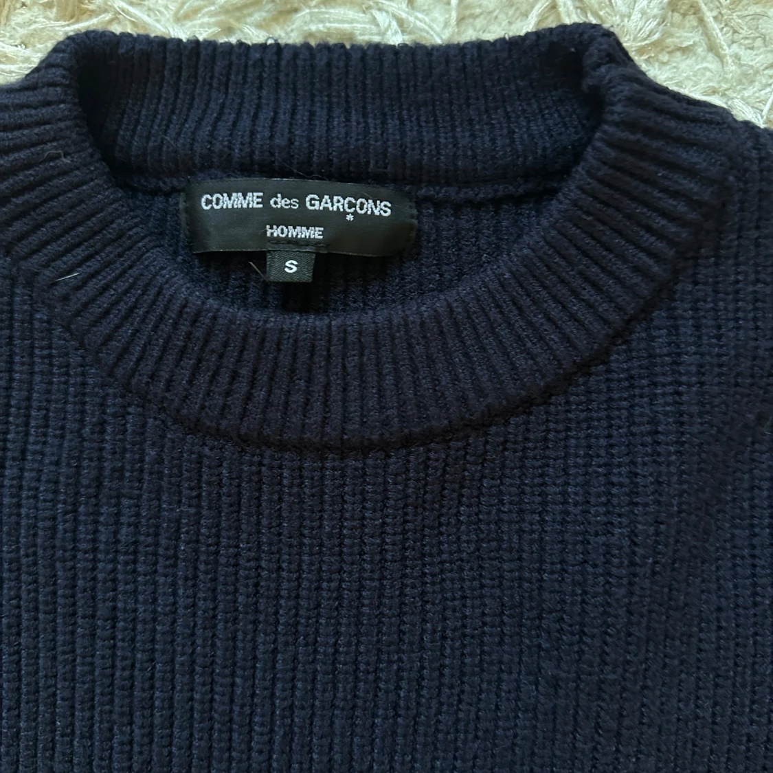 Mörkblå stickad tröja Comme des Garçons - 3