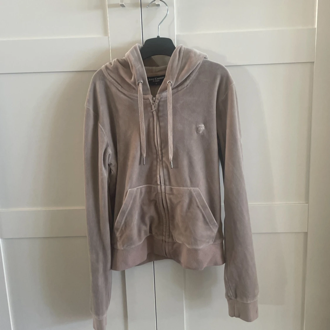 Beige velour hoodie Juicy Couture