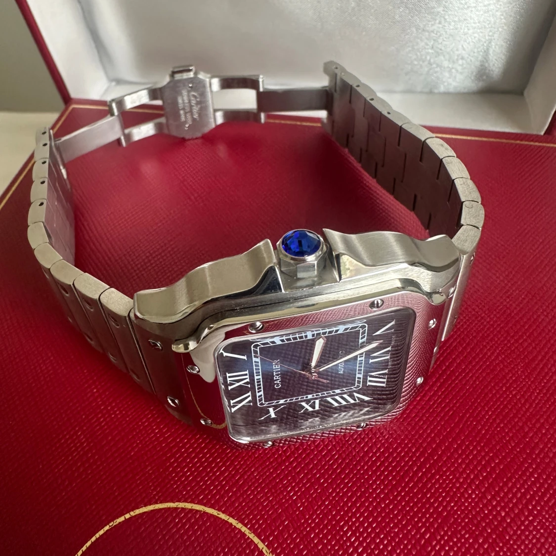 Herr klocka blå/silver - 2