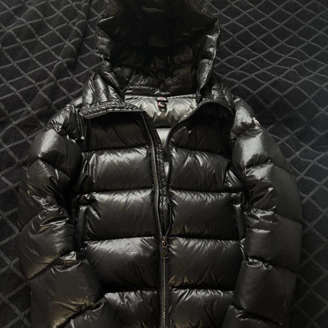 Svart Colmar pufferjacka med huva