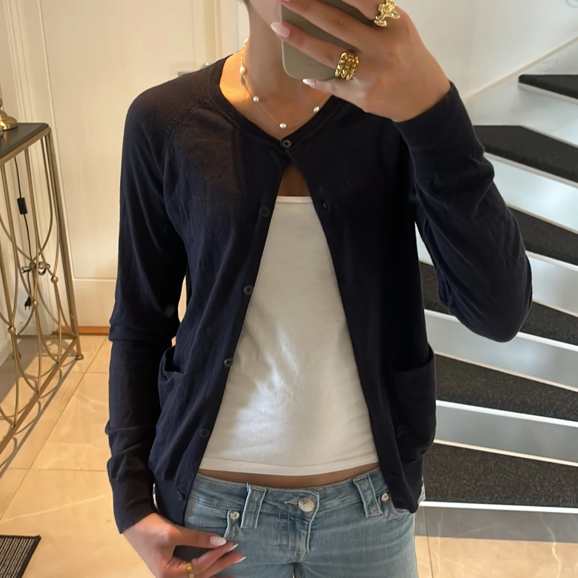 Mörkblå COS Kofta - 90