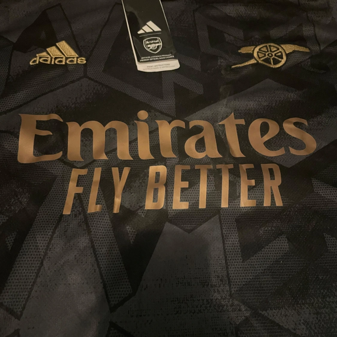 Svart Arsenal fotbollströja Adidas S - 2